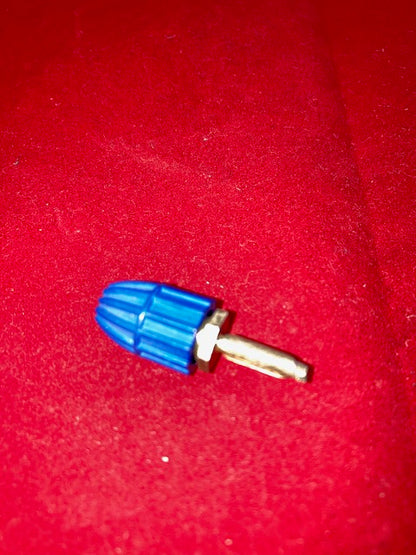 BELLING, TURNER COATES,  BLUE PLUG, 3mm SILVER PLATED SHAFT, O-Z MULTIPOLE, L378/A/3
