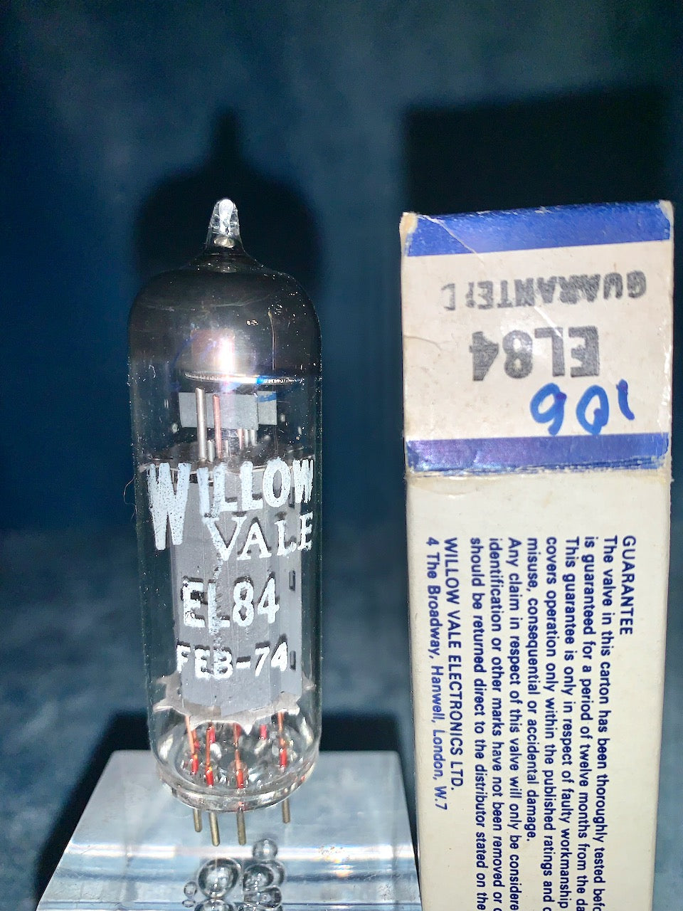 EL84, WILLOW BOXED, RFT PRODUCED , 1974 PRODUCTION