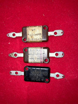 TCC, AIR MINISTRY, MICA CAPACITOR X 3, 0.001uF, 0.0007uF,