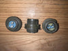 PATTERN 104, PLESSEY Mk7, 2 PIN PLUG, 2 MALE PINS, FIXED,  CHASSIS MOUNT PLUG, SMALL, SHELLS SIZE 1, AS USED IN LARKSPUR RADIOS , NOS