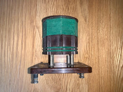 GREEN LITZ WIRED, COIL, PLUG IN, 3 PIN, C/W BAKELITE BASE, FROM 192Os PERIOD