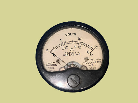 FG X4, MOVING COIL METER, PLUG IN, MT No4, 1943 DATED, ZA14511, FOR,  CANADIAN WIRELESS SET No 19 MK III, 19 SET, WS19,