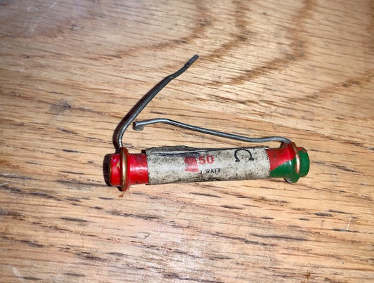 ERIE, DOGBONE, SOLID ROD, CARBON RESISTORS, BODY TIP SPOT TYPE 10A, 250R, 1-2W