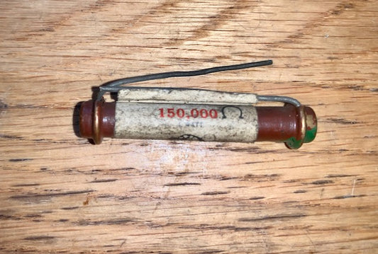 ERIE, DOGBONE, SOLID ROD, CARBON RESISTORS, BODY TIP SPOT TYPE 10A, 150K, 1-2W