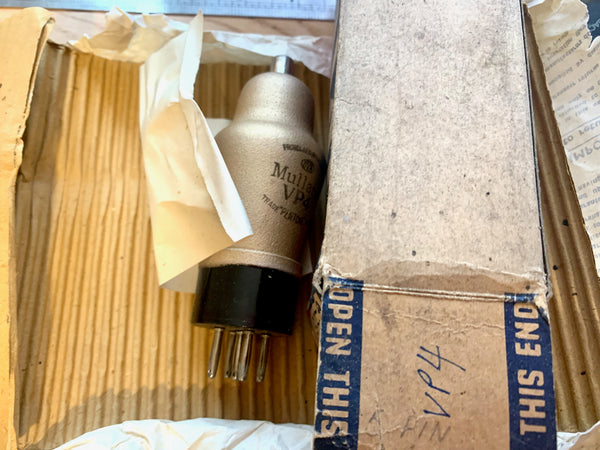 VP4,  MULLARD, NEW BOXED, , B5 BASE, 5 PIN