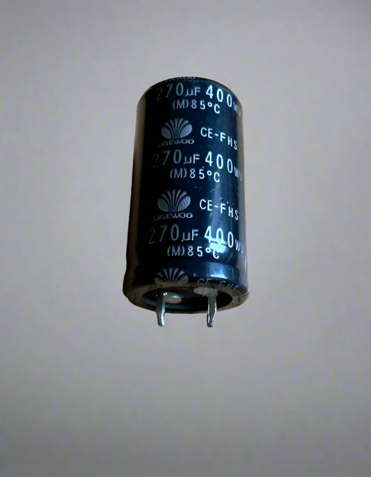 270uF @ 400V, SNAP IN, RADIAL CAPACITOR, DAEWOO MANUFACTURED