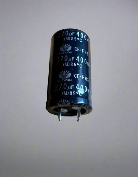 270uF @ 400V, SNAP IN, RADIAL CAPACITOR, DAEWOO MANUFACTURED