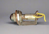 AMERICAN, MILITARY, LAMP INDICATOR, RED JEWELLED GLASS, BRASS BODY, 22mm DIA, EX EQUIPT