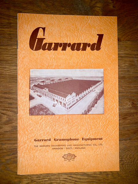 GARRARD, , TURNTABLE, BROCHURE, 1940S