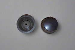 OCTAGONAL KNOB, BROWN BAKELITE KNOB,  12mm DEPTH, 28mm DIA, 3mm SHAFT