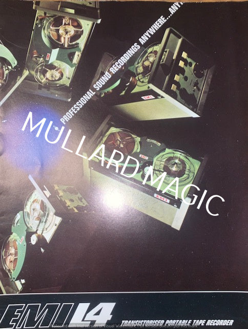 EMI, L4, TAPE RECORDER, LEAFLET