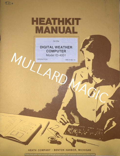 HEATHKIT, OPERATION MANUAL, DIGITAL WEATHER COMPUTER  MODEL ID-4001