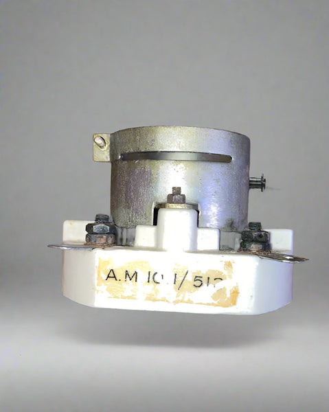 AIR MINISTRY, 10A/512, 4 PIN JUMBO CERAMIC VALVE BASE, FOR, 211, 845, VALVES, LOCK FIT CHASSIS MOUNT