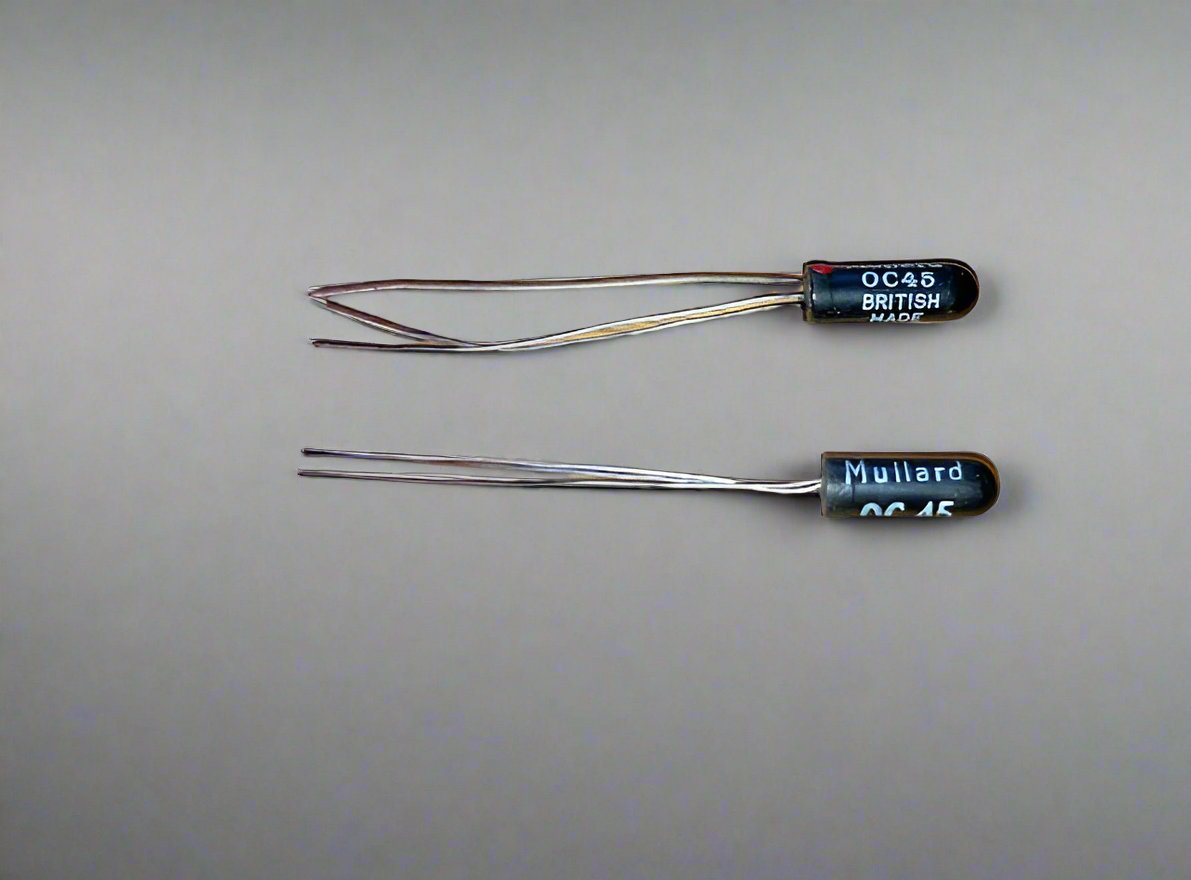 OC45, Mullard/Valvo, Germanium Transistor, NOS, Typical batch test, HFE 53, ICEO 0.00 mA