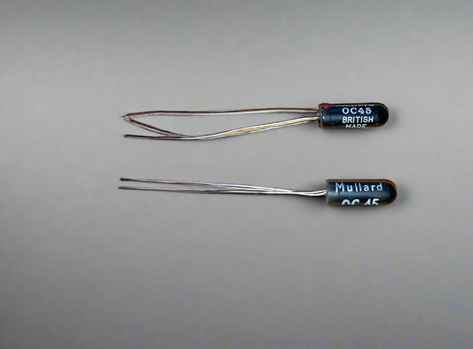 OC45, Mullard/Valvo, Germanium Transistor, NOS, Typical batch test, HFE 53, ICEO 0.00 mA