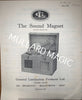 THE SOUND MAGNET, MAGNETIC TAPE RECORDER,  GENERAL LAMINATION PRODUCTS LTD., 1950,  LEAFLET