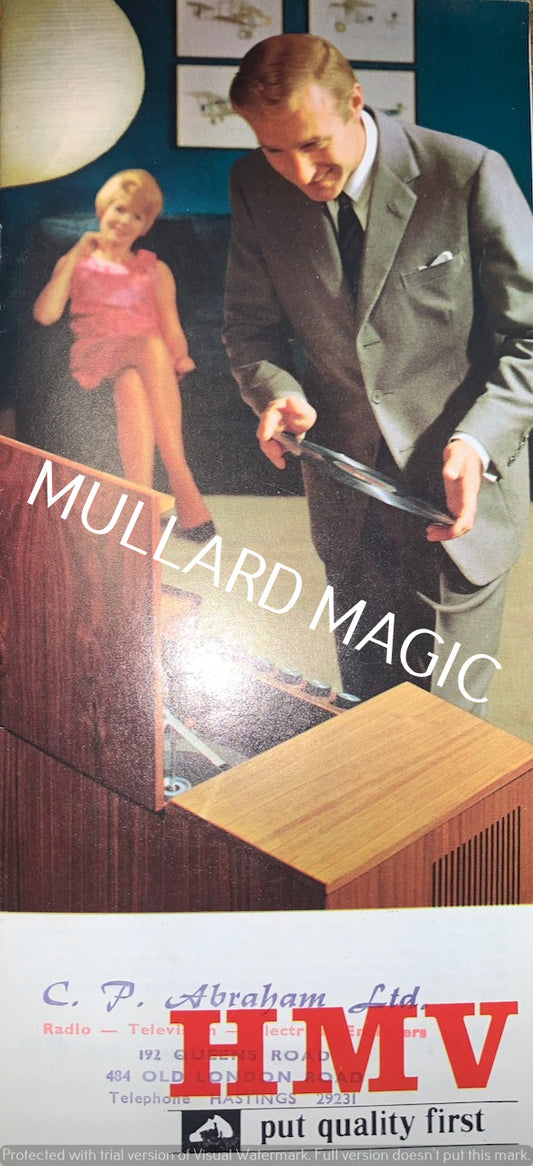 HMV, PUT QUALITY FIRST, 1966 CATALOGUE, RADIOS, RADIOGRAM, TAPE RECORDER, TELEVISION