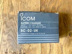 Icom, BC-02-UK, Battery Charger , Boxed