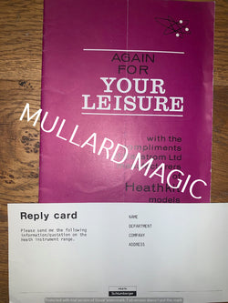 Heathkit, Unused Reply Card, Again for Your Leisure,Mini- Catalogue, 86/2