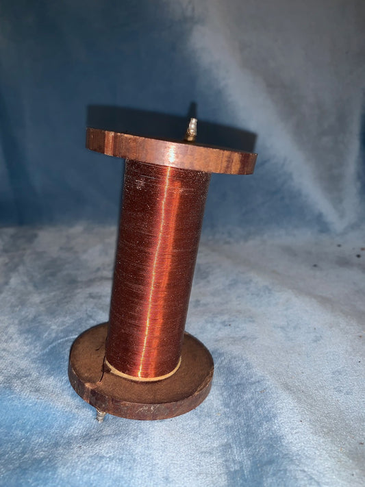 ENAMELLED COPPER WIRE, 24SWG, 0.55mm, ON PAXOLIN SPOOL, 340g TOTAL MASS