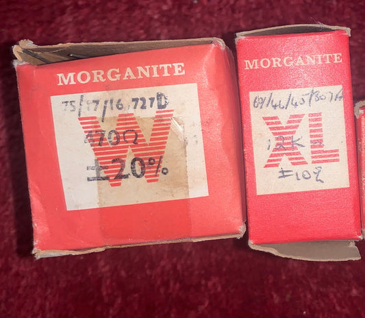 Allen Bradley, Morganite, Carbon composite resistor, Type W, 1W 10%, VARIOUS VALUES