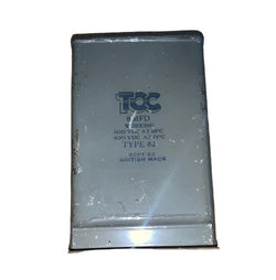 TCC, VISCONOL, PAPER IN OIL, PIO, PAPER BLOCK CAPACITORS, CERAMIC TERMINAL, 8uF @ 500V