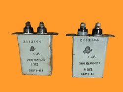 BI CALLENDERS, BICC,, PIO, PAPER BLOCK CAPACICITOR X2, 1uF @ 250V