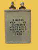 DUBILIER, PIO, PAPER BLOCK CAPACITOR, 1uF @ 600V