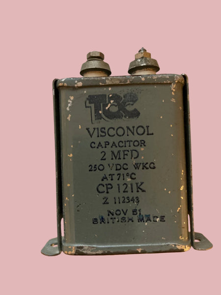 TCC, VISCONOL, PIO, PAPER BLOCK CAPACITOR, 2uF @ 250V