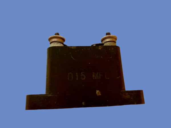 TCC, FLAT TYPE, MICA CONDENSER, 0.015UF @ 200V, BAKELITE BODY, 1929