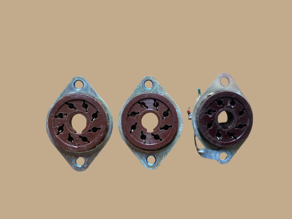 INTERNATIONAL OCTAL SOCKET, IO, A0, VALVE BASE,  BROWN MICANOL, MCMURDO, SP8/US, EX EQUIPT