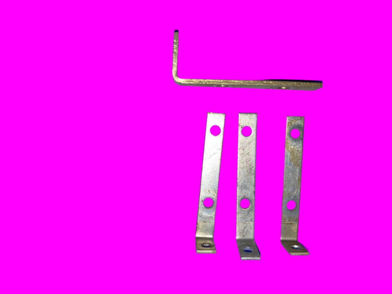 SET OF 4X, rt angle pcb mounting,  uninsulated,  50mm height