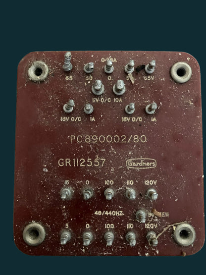 GARDNERS, NEW BOXED TRANSFORMER, 65-50-0-50-65V @ 280mA, 11v @ 10A, 18V @ 1A