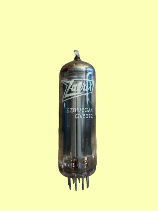 EZ81 ,ZAERIX, WHITE PRINT,  CZECHOSLOVAKIA MANUFACTURE, TESLA 1970'S PRODUCTION, NOS BOXED