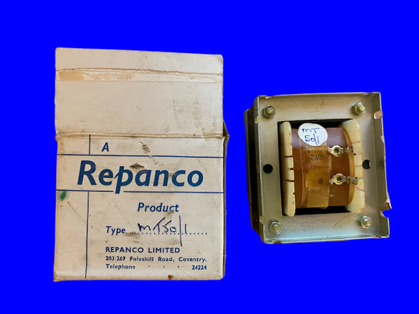 REPANCO MT50/1, TRANSFORMER,  NOS BOXED, Output tappings 0, 19, 25, 33, 40, 50V