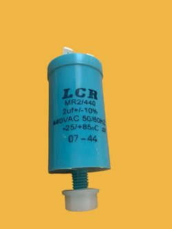 DALY, 2 uF @ 440V , STUD MOUNT POLYPROPYLENE CAPACITOR, NOS