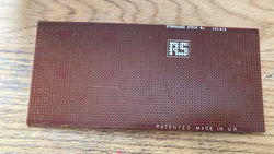 Radiospares, Stripboard, Veroboard,  Quality Single Sided, 292 x 95 x 1.6mm  RS No., 433-826
