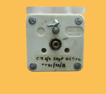 JACKSON BROTHERS, TX5 SPLIT STATOR TRANSMITTING CAPACITOR, 50pF, TYPE C12 5021-10