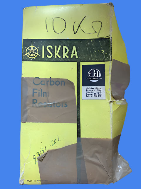ISKRA, CARBON RESISTOR, UPM050, 10K, 0.125W, S76/5 SERIES, SINGLE RESISTOR