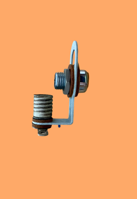BULGIN PANEL LAMP & ESCUTCHEON, D180,  AS USED ON NATIONAL HRO & OTHER WW2 APPARATUS NOS