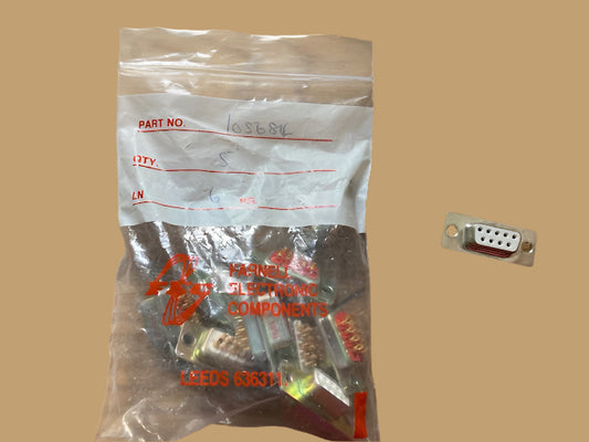 McMurdo D-sub Connector, Cable side connector, 9 position, Female, DE9SF0LF, Farnell, 105684