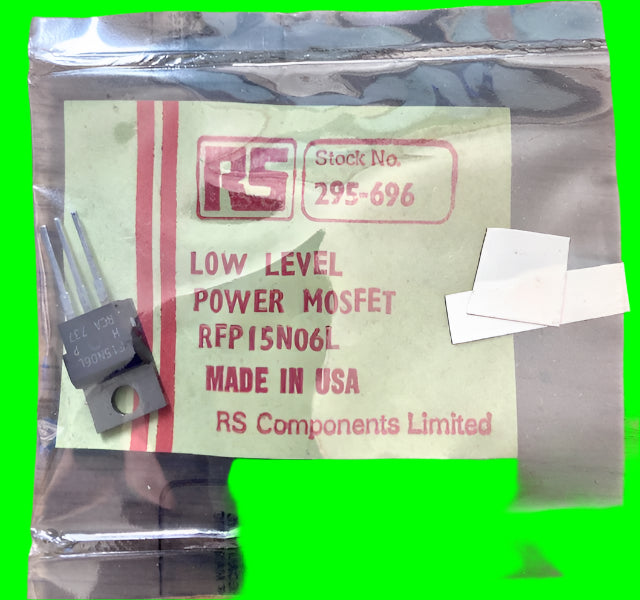 RFP15N06L, RFP15N06, Transistor N Channel MOSFET,  TO220, RCA - Harris, RS 295-696