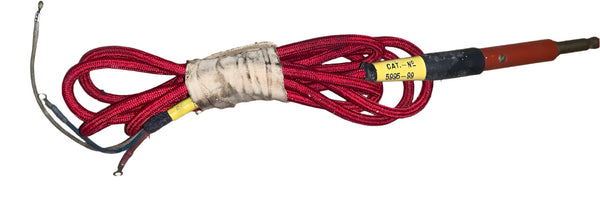 5995-99-901-3907, RED BRAIDED CORD, TERMINATED WITH PL-39 TYPE JACK, NOS