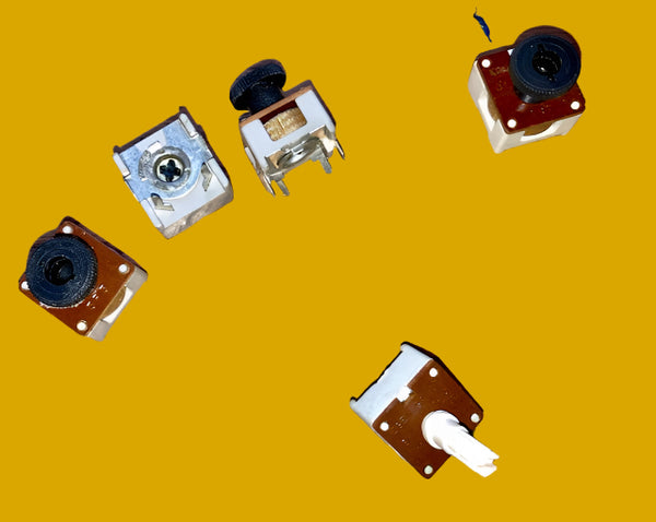 Egen AB type 101, 100R LOG, 20mm Metal Case, Potentiometer, Wire-wound Potentiometer for PCB mounting
