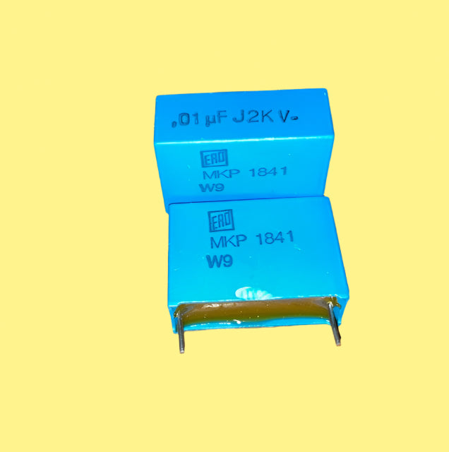 Vishay, MKP 1841, 0.01uF, µF, mF, mFD, &nbsp;2kV, &nbsp;2000VDC, Metallised Polyester Capacitor
