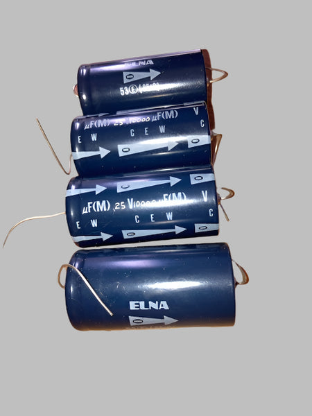 ELNA, Electrolytic Capacitor, Axial, 10000uF @ 25V