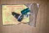 RS, Green LES/S6/8 Flange Lamp Holder, RS Number 564-942, 2X, BOTH NOS BUT 1 TINNED FOR USE