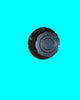 MARCONI, BLACK FLUTED KNOB, SKIRTED, 41mm DIA, 6mm SHAFT