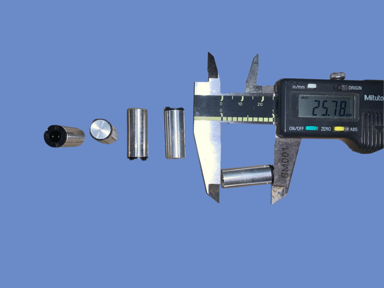 CHROME KNOBS, AS USED ON 80S HI-FI, ,  25mm DEPTH, 10mm DIA, 5mm SHAFT