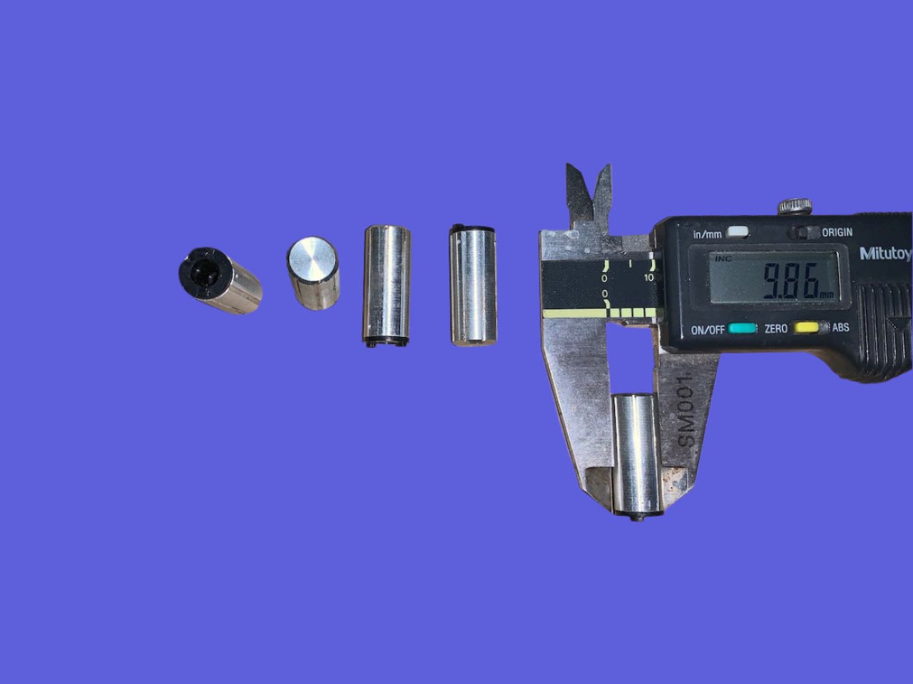 CHROME KNOBS, AS USED ON 80S HI-FI, ,  25mm DEPTH, 10mm DIA, 5mm SHAFT